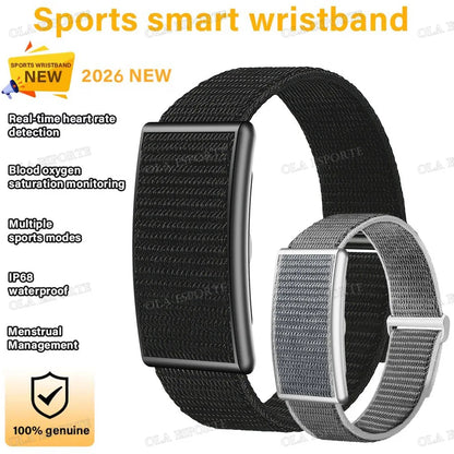 2026 Sport Fitness Tracker Smart Bracelet Men Women Heart Rate Sleep Blood Pressure Monitor Pedometer Waterproof Smartwatch Band