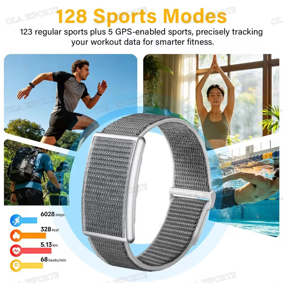 2026 Sport Fitness Tracker Smart Bracelet Men Women Heart Rate Sleep Blood Pressure Monitor Pedometer Waterproof Smartwatch Band