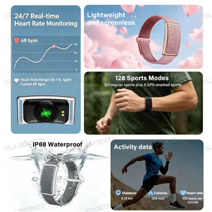 2026 Sport Fitness Tracker Smart Bracelet Men Women Heart Rate Sleep Blood Pressure Monitor Pedometer Waterproof Smartwatch Band