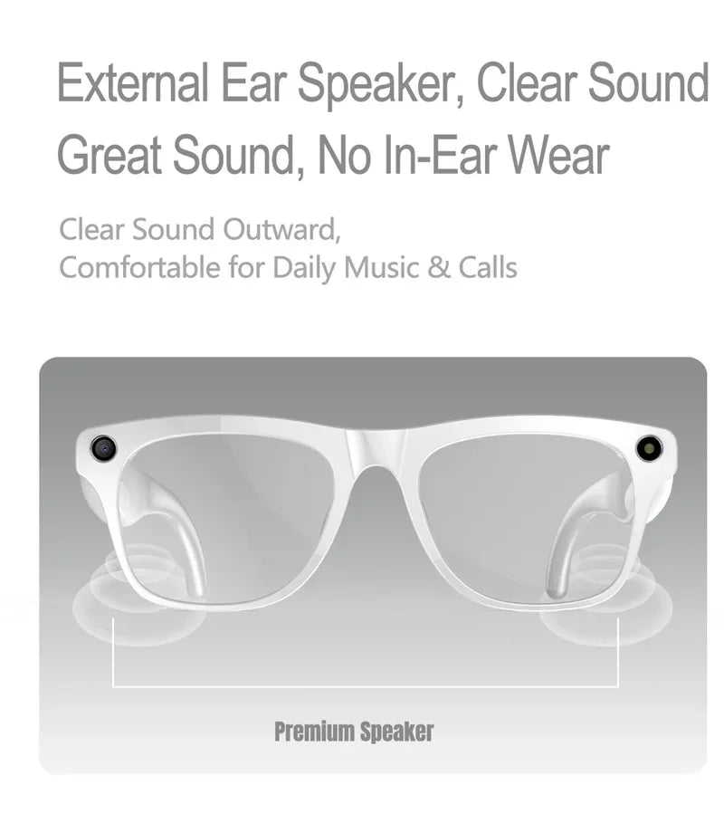 4K HD AI Smart Glasses Men 800W Pixel Camera Bluetooth Call 4GB WIFI Transmission Voice Assistant Smart Glasses 2026 New