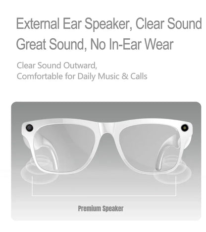 4K HD AI Smart Glasses Men 800W Pixel Camera Bluetooth Call 4GB WIFI Transmission Voice Assistant Smart Glasses 2026 New