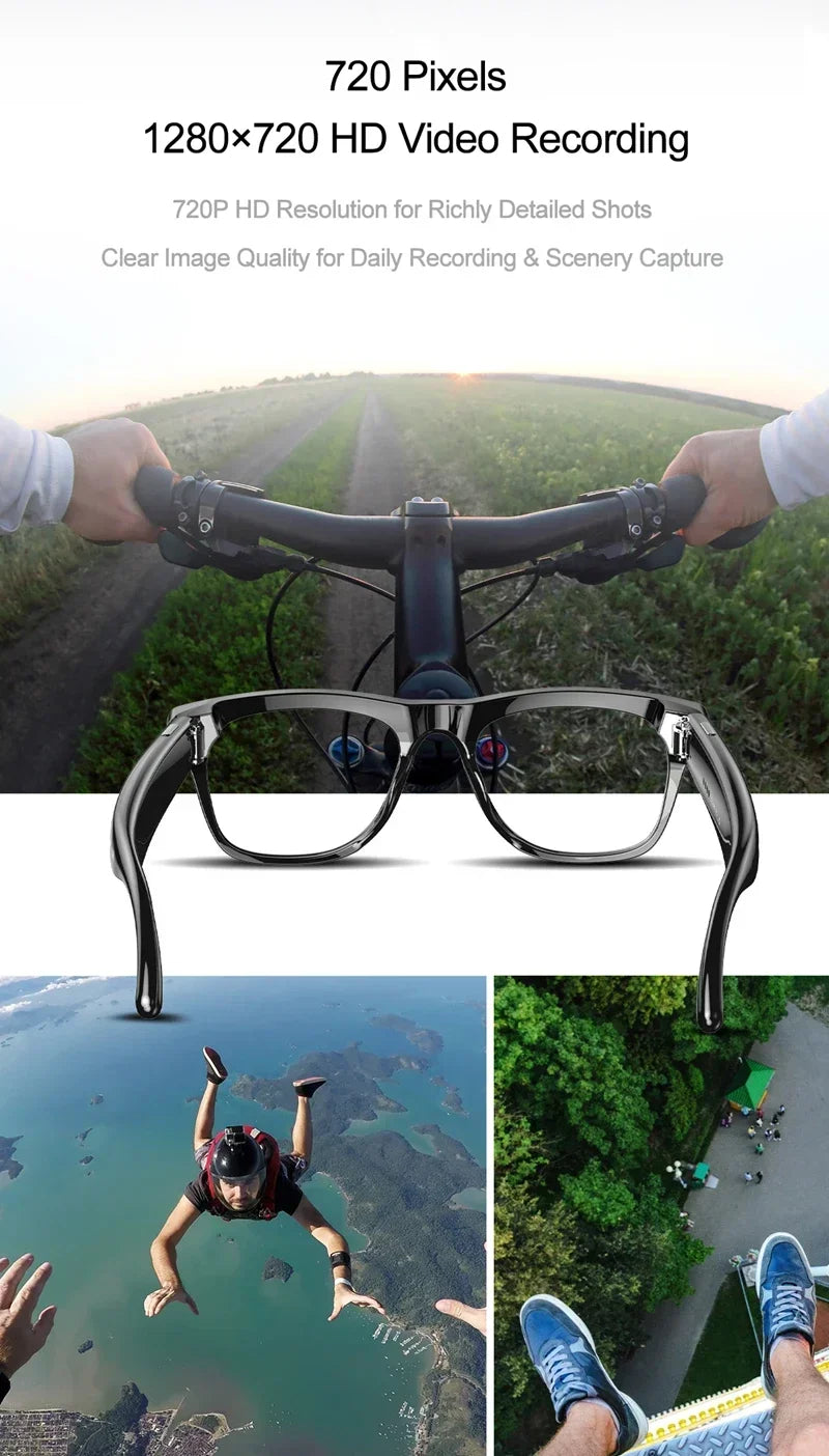 4K HD AI Smart Glasses Men 800W Pixel Camera Bluetooth Call 4GB WIFI Transmission Voice Assistant Smart Glasses 2026 New