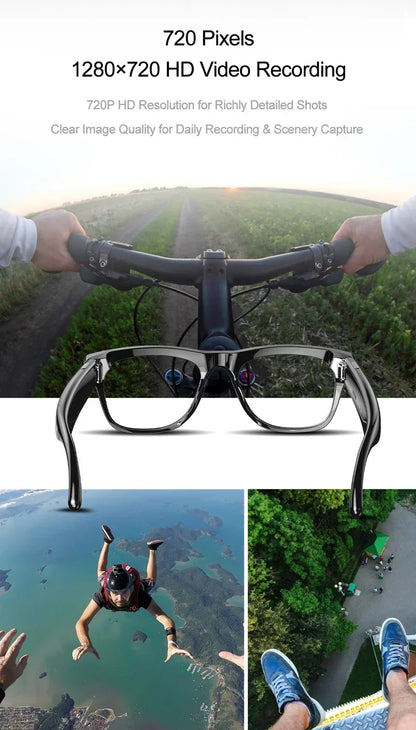 4K HD AI Smart Glasses Men 800W Pixel Camera Bluetooth Call 4GB WIFI Transmission Voice Assistant Smart Glasses 2026 New