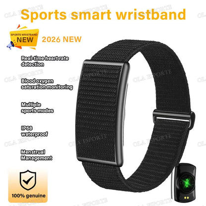 2026 Sport Fitness Tracker Smart Bracelet Men Women Heart Rate Sleep Blood Pressure Monitor Pedometer Waterproof Smartwatch Band