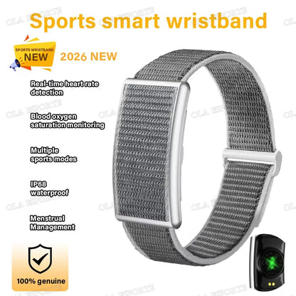 2026 Sport Fitness Tracker Smart Bracelet Men Women Heart Rate Sleep Blood Pressure Monitor Pedometer Waterproof Smartwatch Band