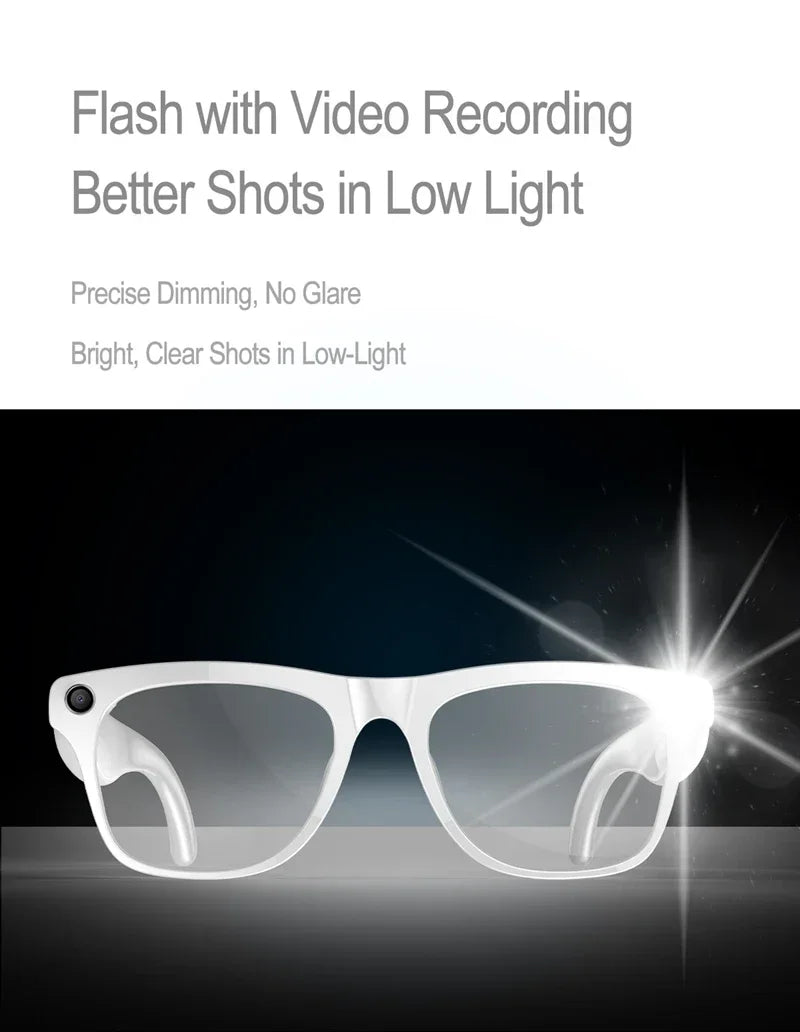 4K HD AI Smart Glasses Men 800W Pixel Camera Bluetooth Call 4GB WIFI Transmission Voice Assistant Smart Glasses 2026 New
