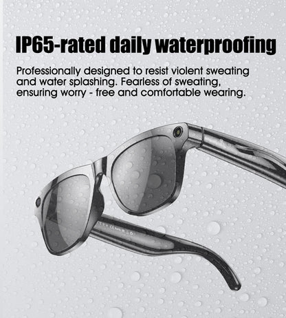 4K HD AI Smart Glasses Men 800W Pixel Camera Bluetooth Call 4GB WIFI Transmission Voice Assistant Smart Glasses 2026 New
