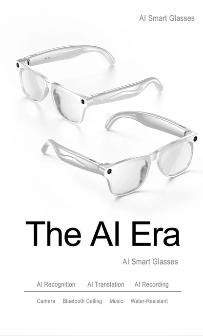 4K HD AI Smart Glasses Men 800W Pixel Camera Bluetooth Call 4GB WIFI Transmission Voice Assistant Smart Glasses 2026 New