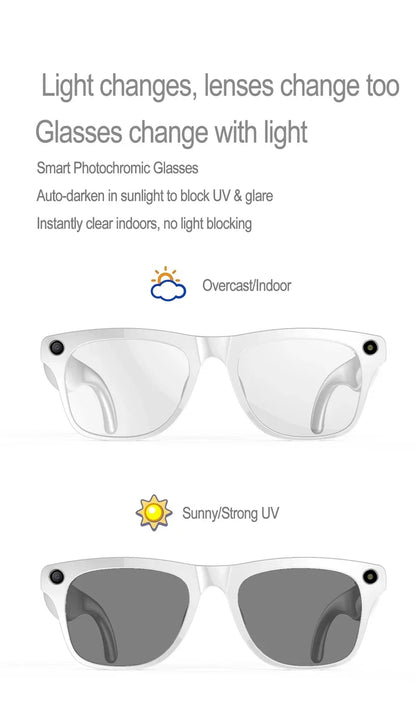 4K HD AI Smart Glasses Men 800W Pixel Camera Bluetooth Call 4GB WIFI Transmission Voice Assistant Smart Glasses 2026 New