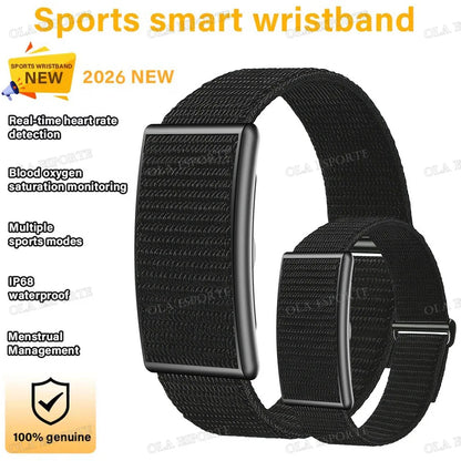 2026 Sport Fitness Tracker Smart Bracelet Men Women Heart Rate Sleep Blood Pressure Monitor Pedometer Waterproof Smartwatch Band