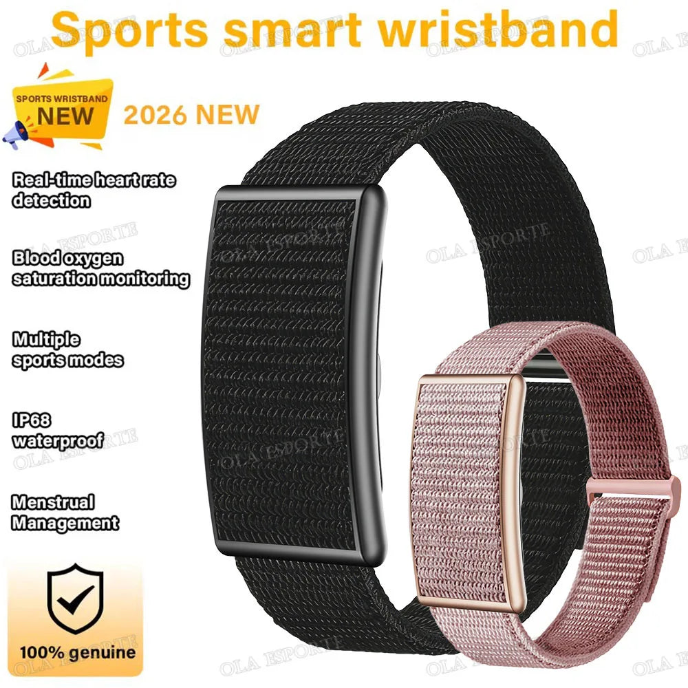 2026 Sport Fitness Tracker Smart Bracelet Men Women Heart Rate Sleep Blood Pressure Monitor Pedometer Waterproof Smartwatch Band