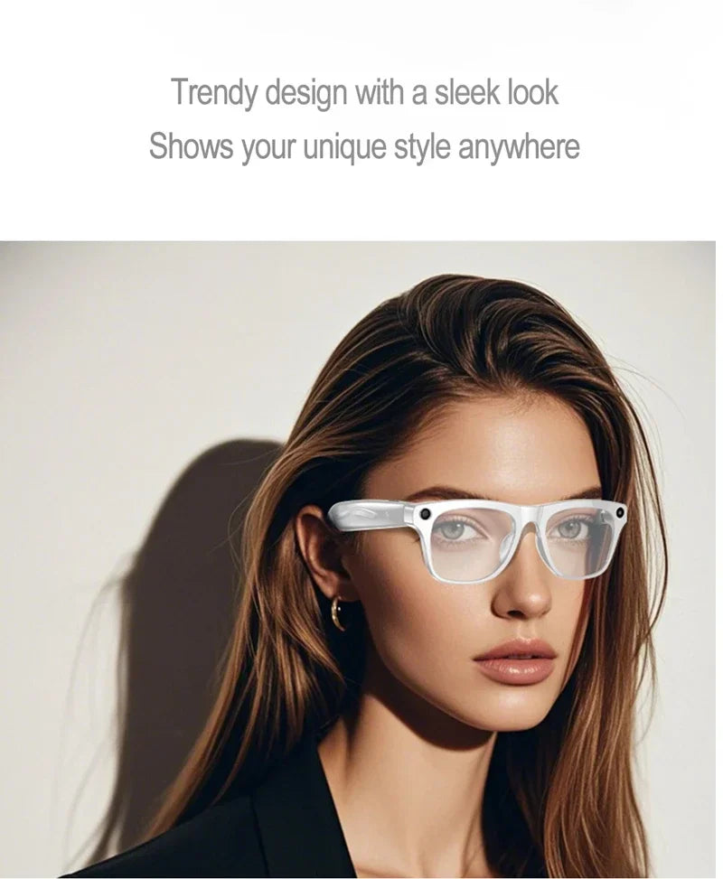 4K HD AI Smart Glasses Men 800W Pixel Camera Bluetooth Call 4GB WIFI Transmission Voice Assistant Smart Glasses 2026 New