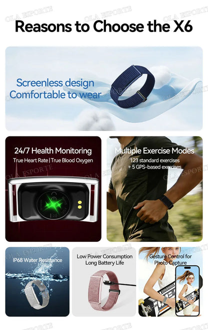 2026 Sport Fitness Tracker Smart Bracelet Men Women Heart Rate Sleep Blood Pressure Monitor Pedometer Waterproof Smartwatch Band